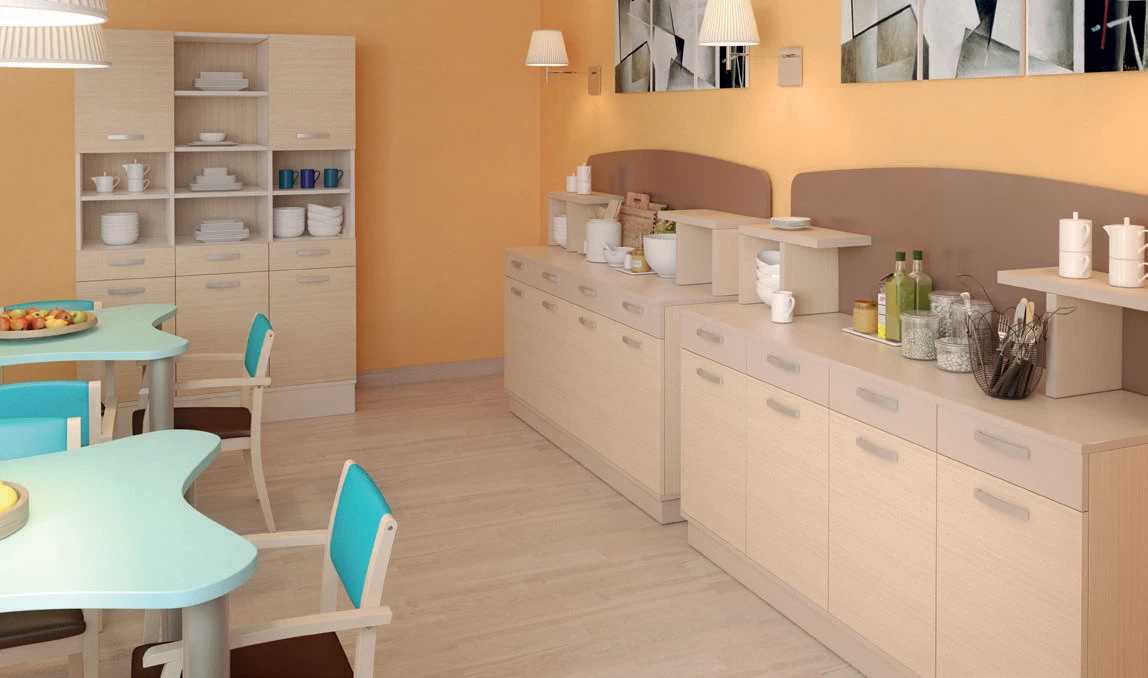 Arredamento completo per sale da pranzo e soggiorni di RSA in vendita in tutta Italia